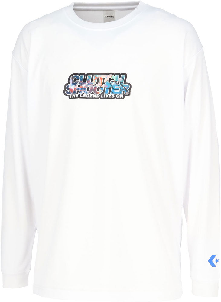 プリントロングスリーブシャツ メンズ 長袖Tシャツ ロンT バスケットボール