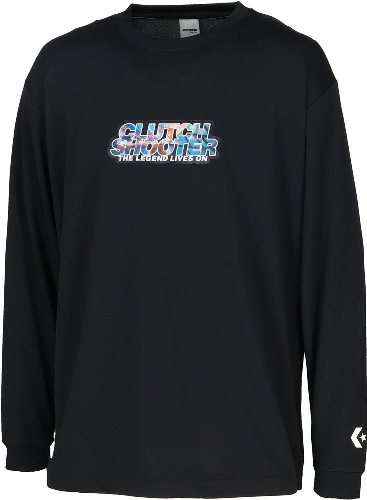 プリントロングスリーブシャツ メンズ 長袖Tシャツ ロンT バスケットボール