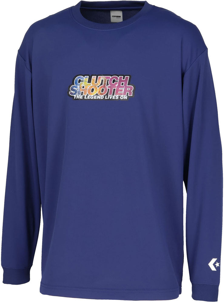 プリントロングスリーブシャツ メンズ 長袖Tシャツ ロンT バスケットボール
