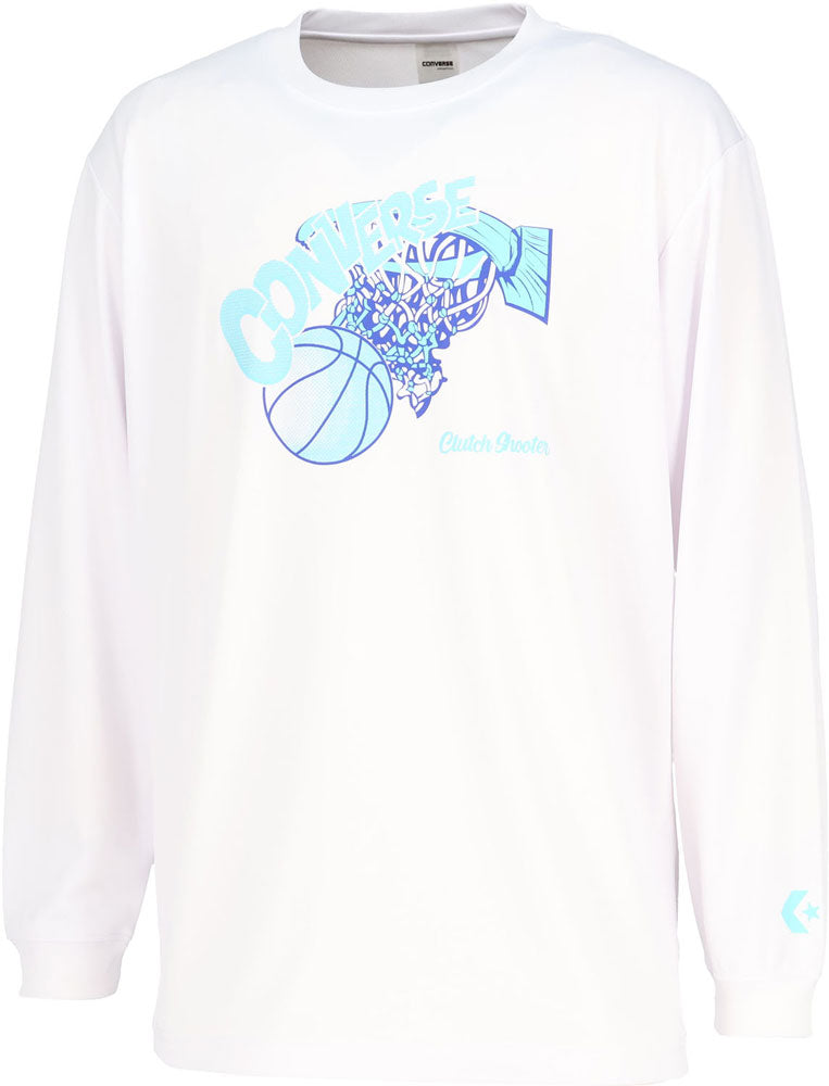 プリントロングスリーブシャツ メンズ 長袖Tシャツ ロンT バスケットボール