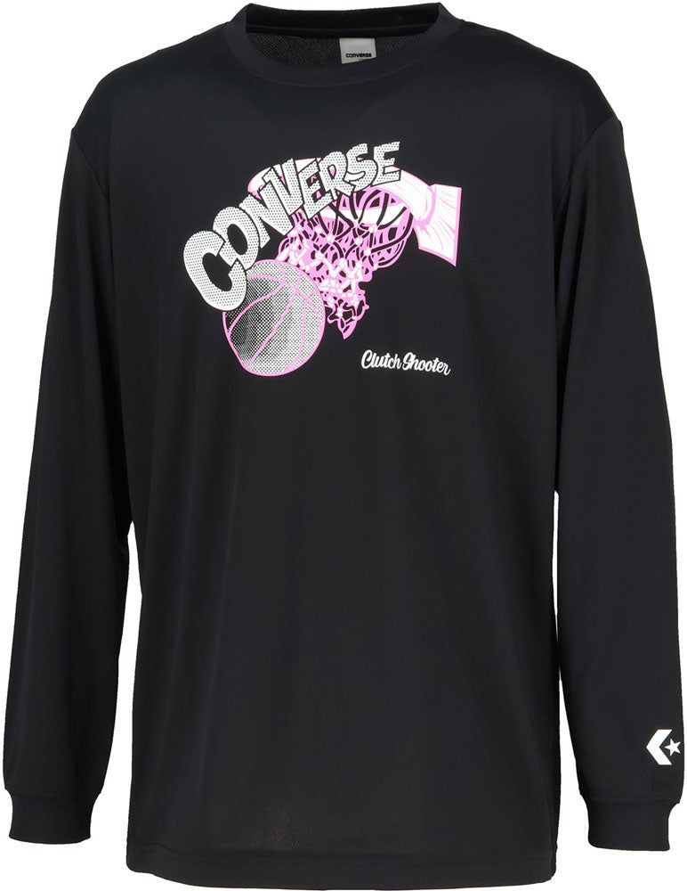 プリントロングスリーブシャツ メンズ 長袖Tシャツ ロンT バスケットボール