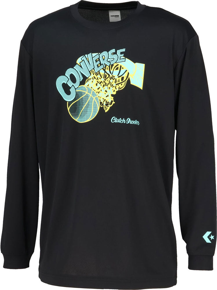 プリントロングスリーブシャツ メンズ 長袖Tシャツ ロンT バスケットボール