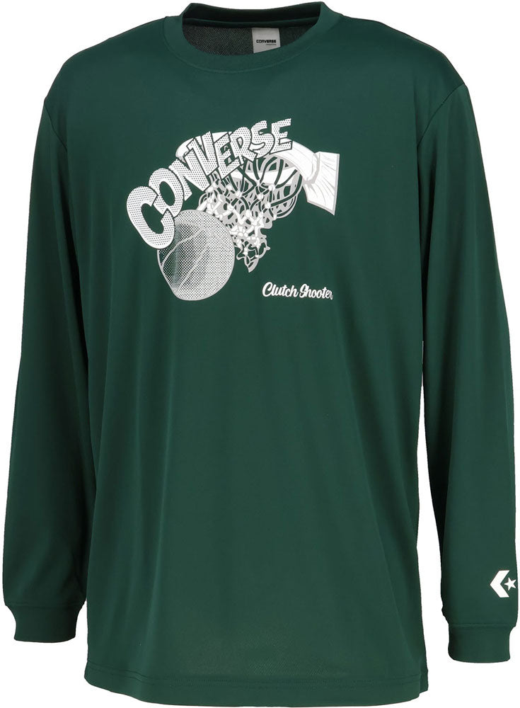 プリントロングスリーブシャツ メンズ 長袖Tシャツ ロンT バスケットボール