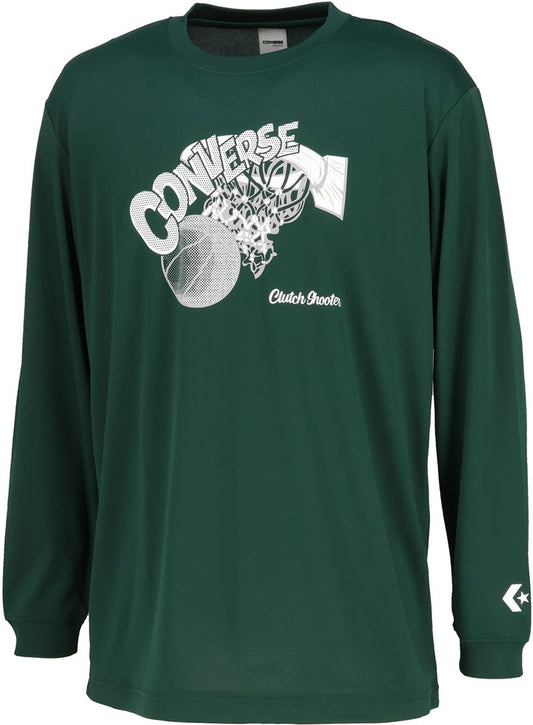 プリントロングスリーブシャツ メンズ 長袖Tシャツ ロンT バスケットボール