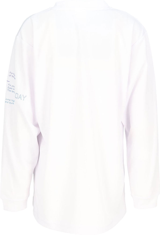 Jr.プリントロングスリーブ ジュニア 長袖Tシャツ ロンT バスケットボール