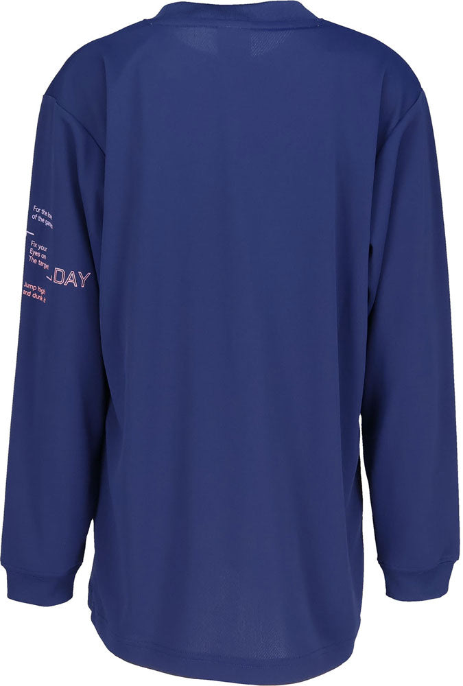 Jr.プリントロングスリーブ ジュニア 長袖Tシャツ ロンT バスケットボール