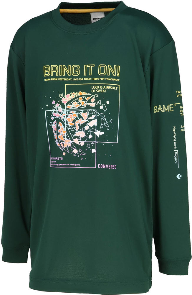 Jr.プリントロングスリーブ ジュニア 長袖Tシャツ ロンT バスケットボール