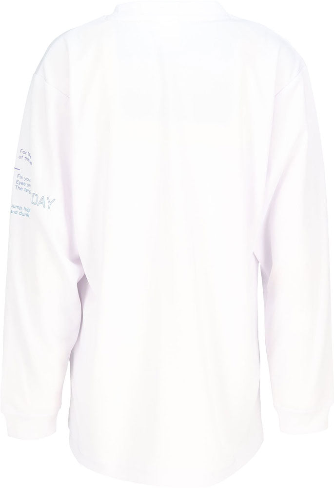 Jr.プリントロングスリーブ ジュニア 長袖Tシャツ ロンT バスケットボール