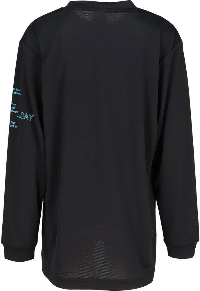 Jr.プリントロングスリーブ ジュニア 長袖Tシャツ ロンT バスケットボール