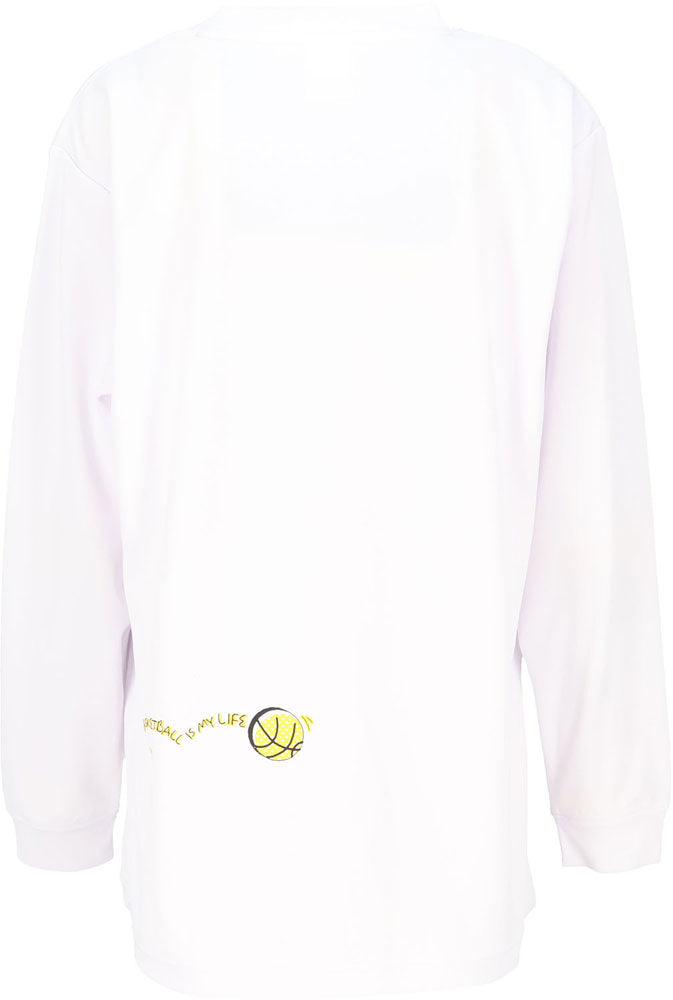 Jr.プリントロングスリーブ ジュニア 長袖Tシャツ ロンT バスケットボール