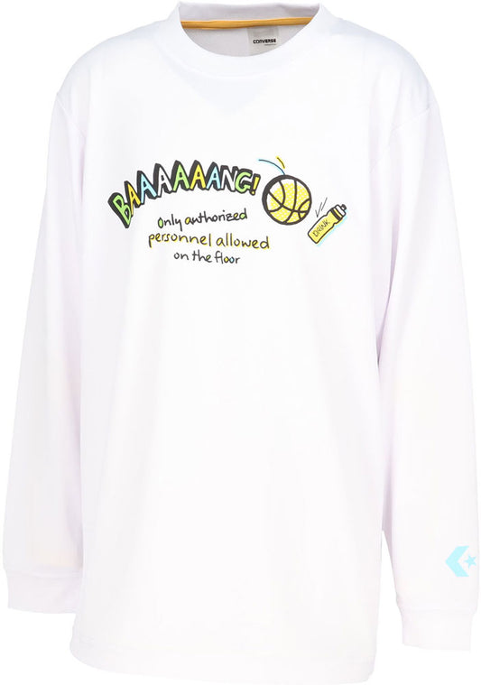 Jr.プリントロングスリーブ ジュニア 長袖Tシャツ ロンT バスケットボール