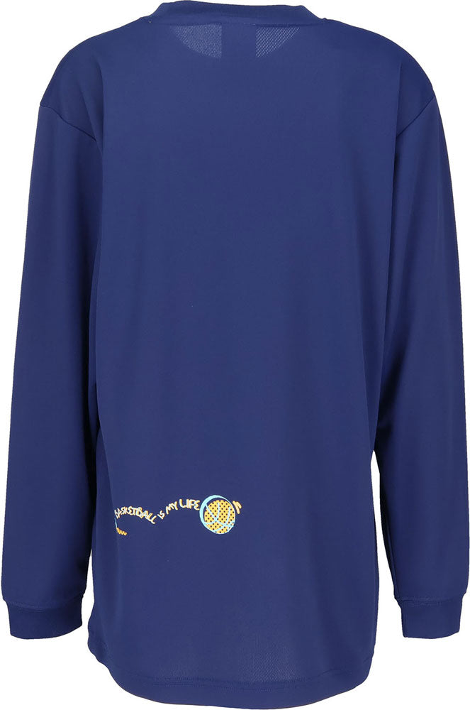 Jr.プリントロングスリーブ ジュニア 長袖Tシャツ ロンT バスケットボール