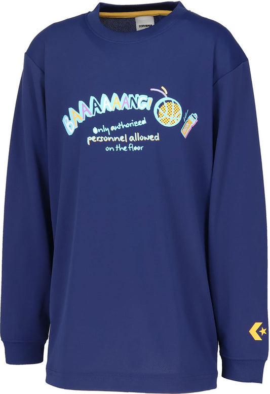 Jr.プリントロングスリーブ ジュニア 長袖Tシャツ ロンT バスケットボール