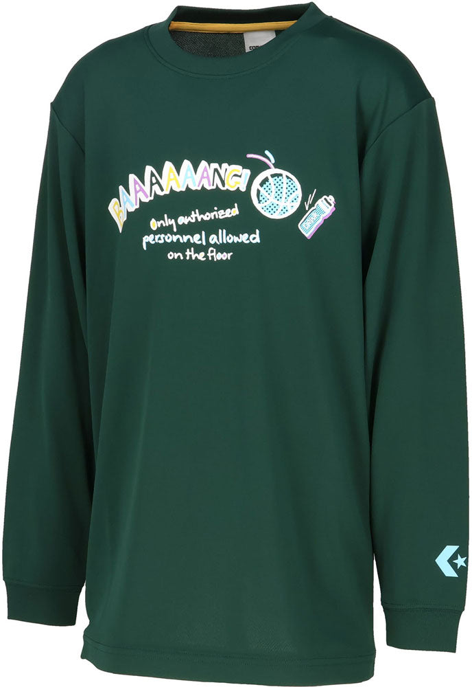 Jr.プリントロングスリーブ ジュニア 長袖Tシャツ ロンT バスケットボール