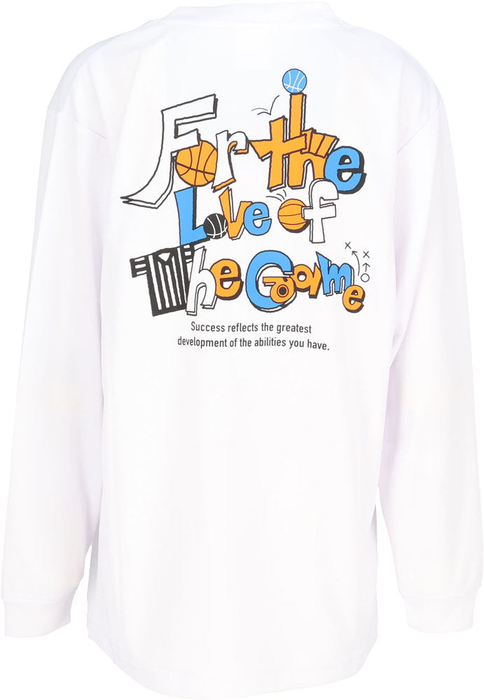 Jr.プリントロングスリーブ ジュニア 長袖Tシャツ ロンT バスケットボール