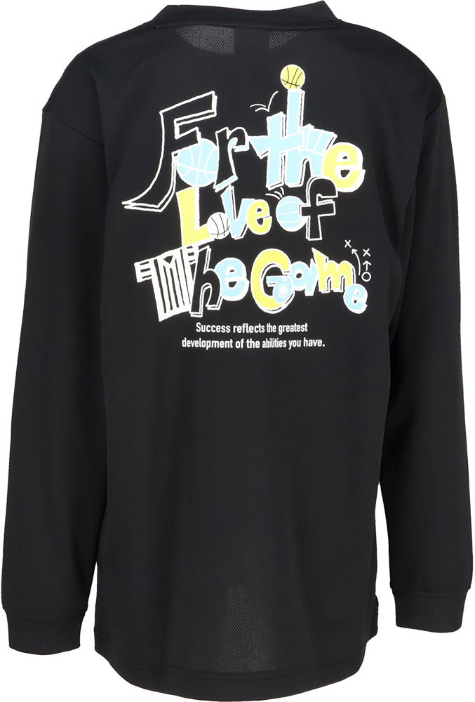Jr.プリントロングスリーブ ジュニア 長袖Tシャツ ロンT バスケットボール