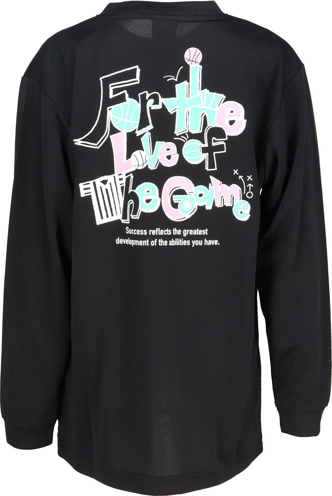 Jr.プリントロングスリーブ ジュニア 長袖Tシャツ ロンT バスケットボール