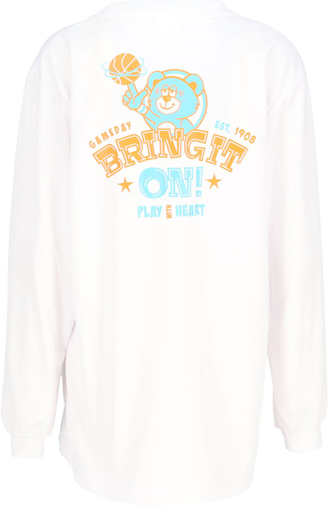 Jr.プリントロングスリーブ ジュニア 長袖Tシャツ ロンT バスケットボール