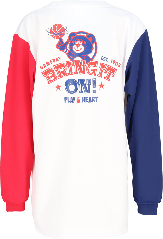 Jr.プリントロングスリーブ ジュニア 長袖Tシャツ ロンT バスケットボール