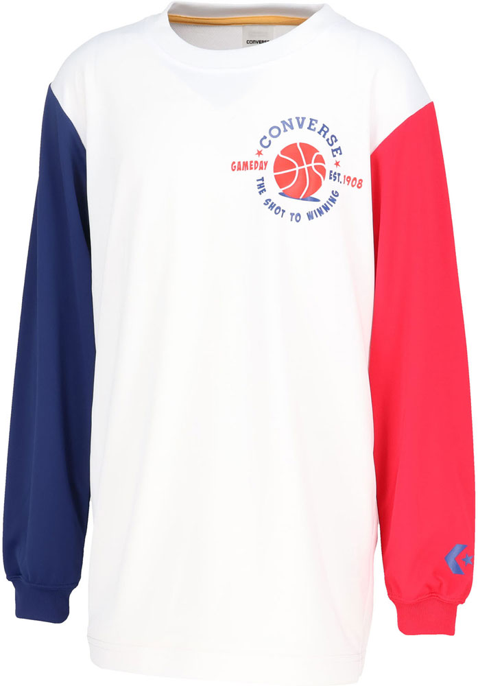 Jr.プリントロングスリーブ ジュニア 長袖Tシャツ ロンT バスケットボール