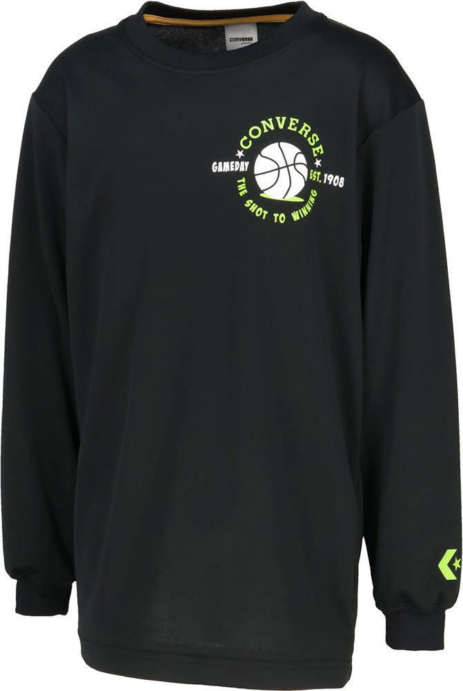 Jr.プリントロングスリーブ ジュニア 長袖Tシャツ ロンT バスケットボール