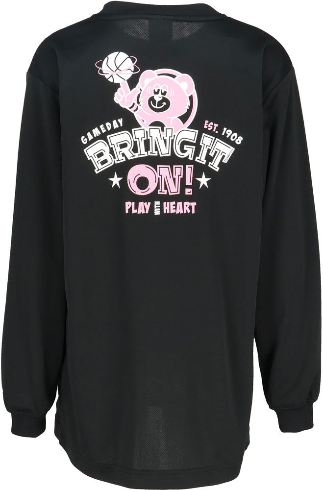 Jr.プリントロングスリーブ ジュニア 長袖Tシャツ ロンT バスケットボール