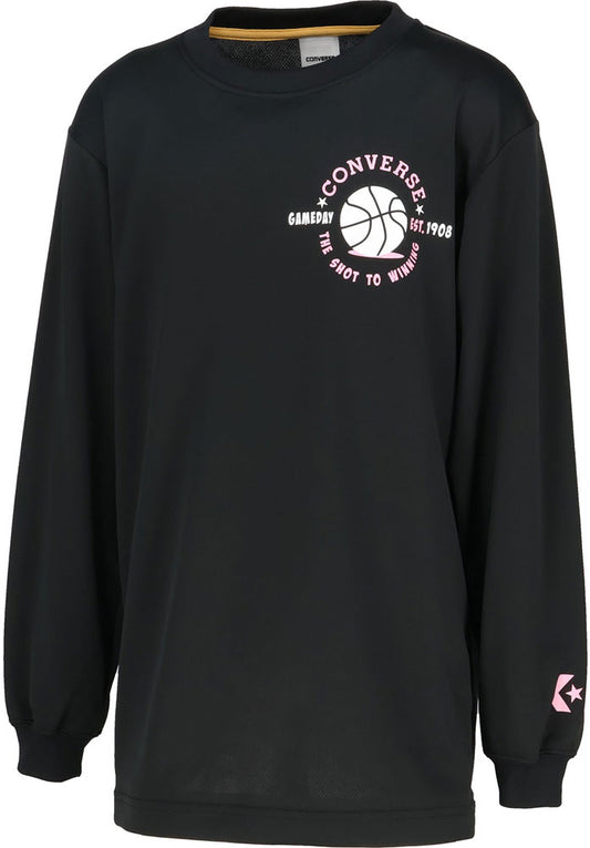 Jr.プリントロングスリーブ ジュニア 長袖Tシャツ ロンT バスケットボール