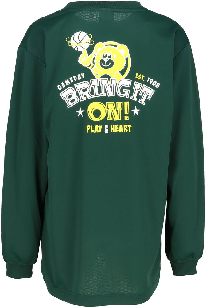 Jr.プリントロングスリーブ ジュニア 長袖Tシャツ ロンT バスケットボール