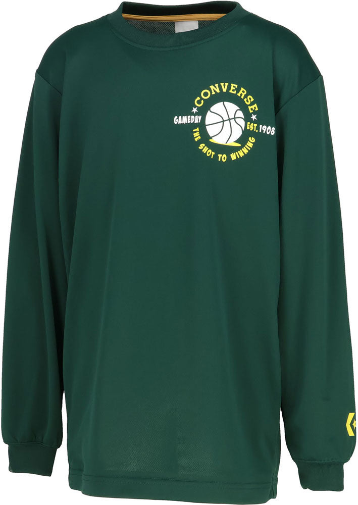 Jr.プリントロングスリーブ ジュニア 長袖Tシャツ ロンT バスケットボール