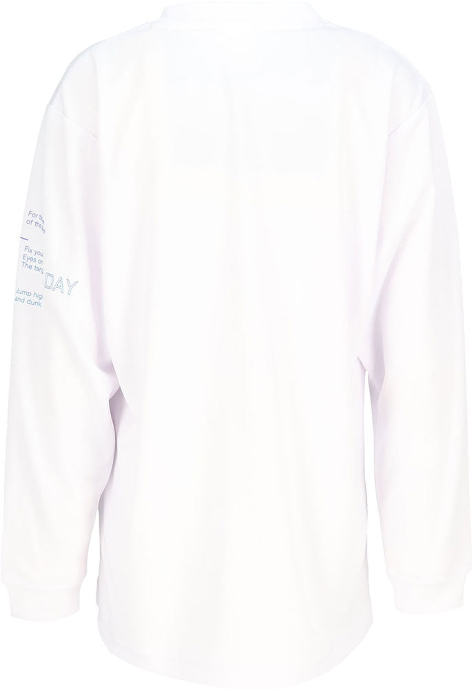 Jr.プリントロングスリーブ ジュニア 長袖Tシャツ ロンT バスケットボール