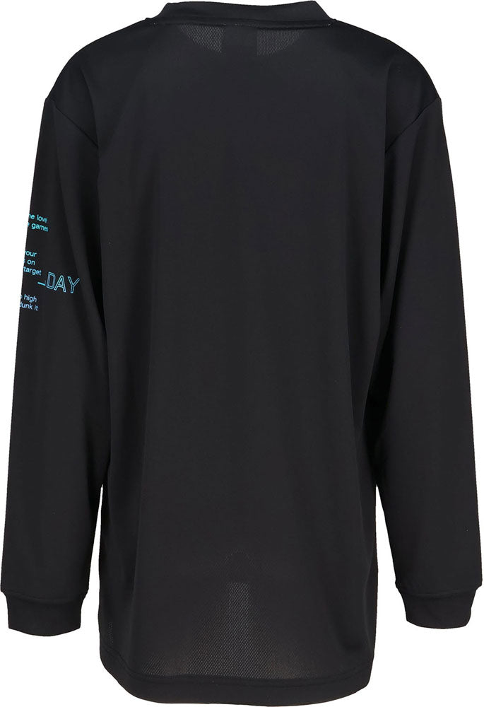 Jr.プリントロングスリーブ ジュニア 長袖Tシャツ ロンT バスケットボール