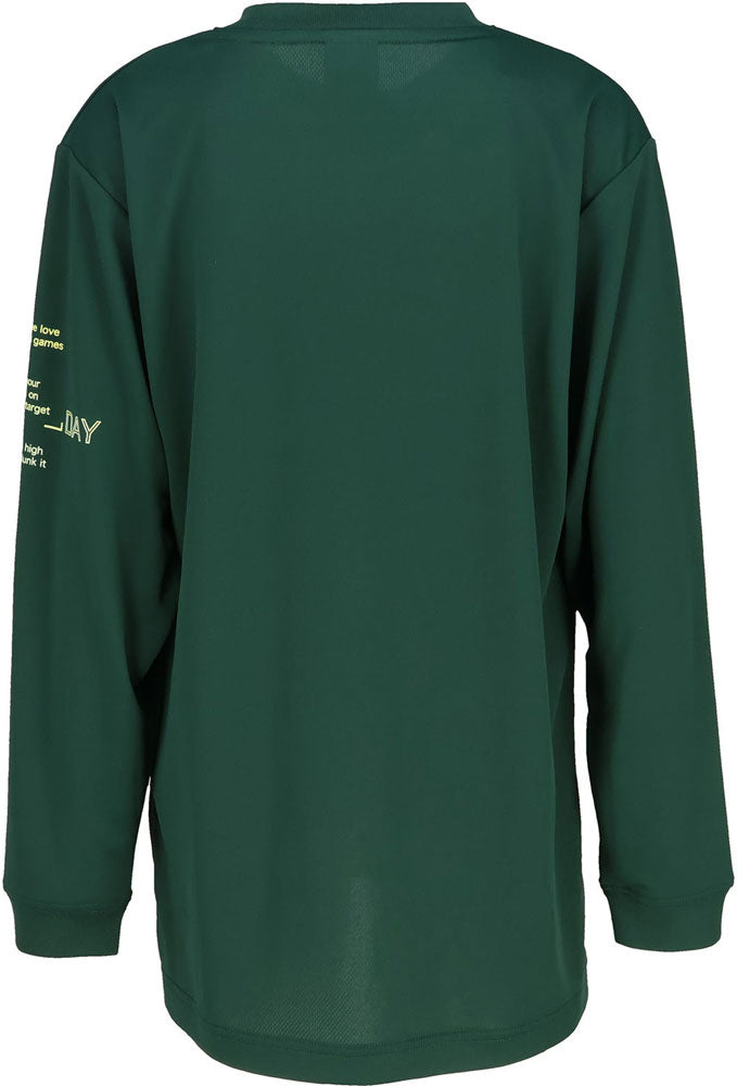 Jr.プリントロングスリーブ ジュニア 長袖Tシャツ ロンT バスケットボール