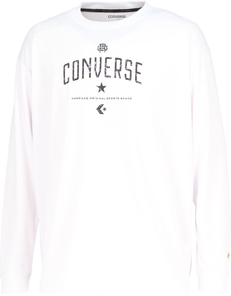 ゴールドシリーズ プリントロングスリーブシャツ メンズ 長袖Tシャツ ロンT バスケット