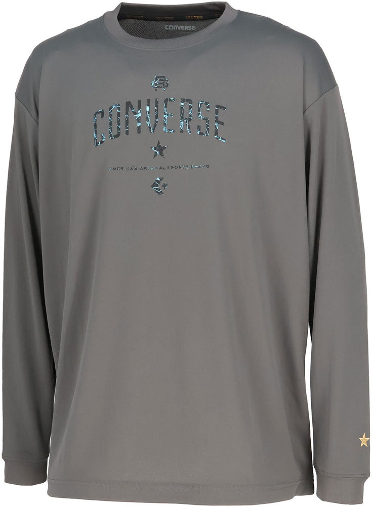 ゴールドシリーズ プリントロングスリーブシャツ メンズ 長袖Tシャツ ロンT バスケット