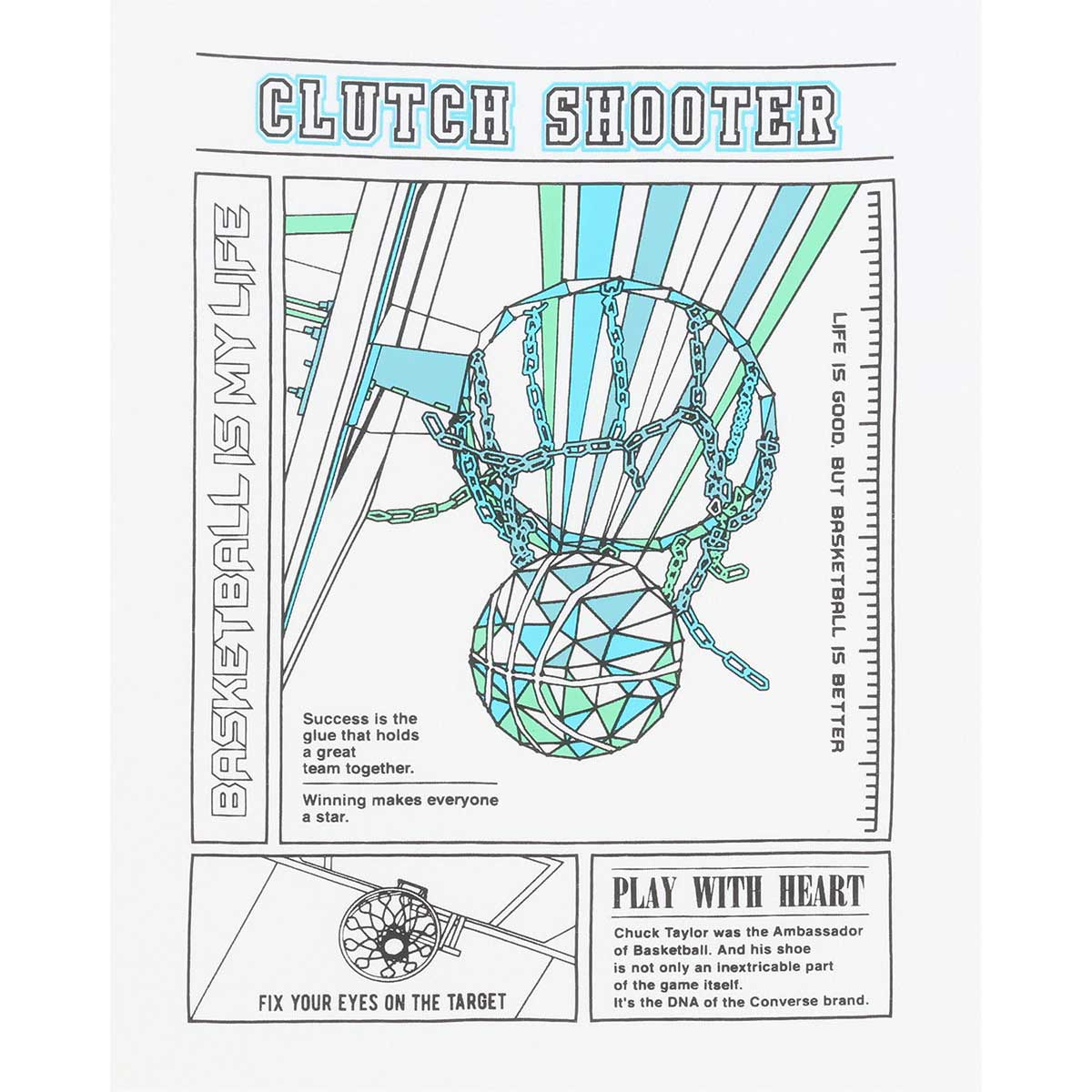 ユニセックス バスケットボールＴシャツ プリントTシャツ