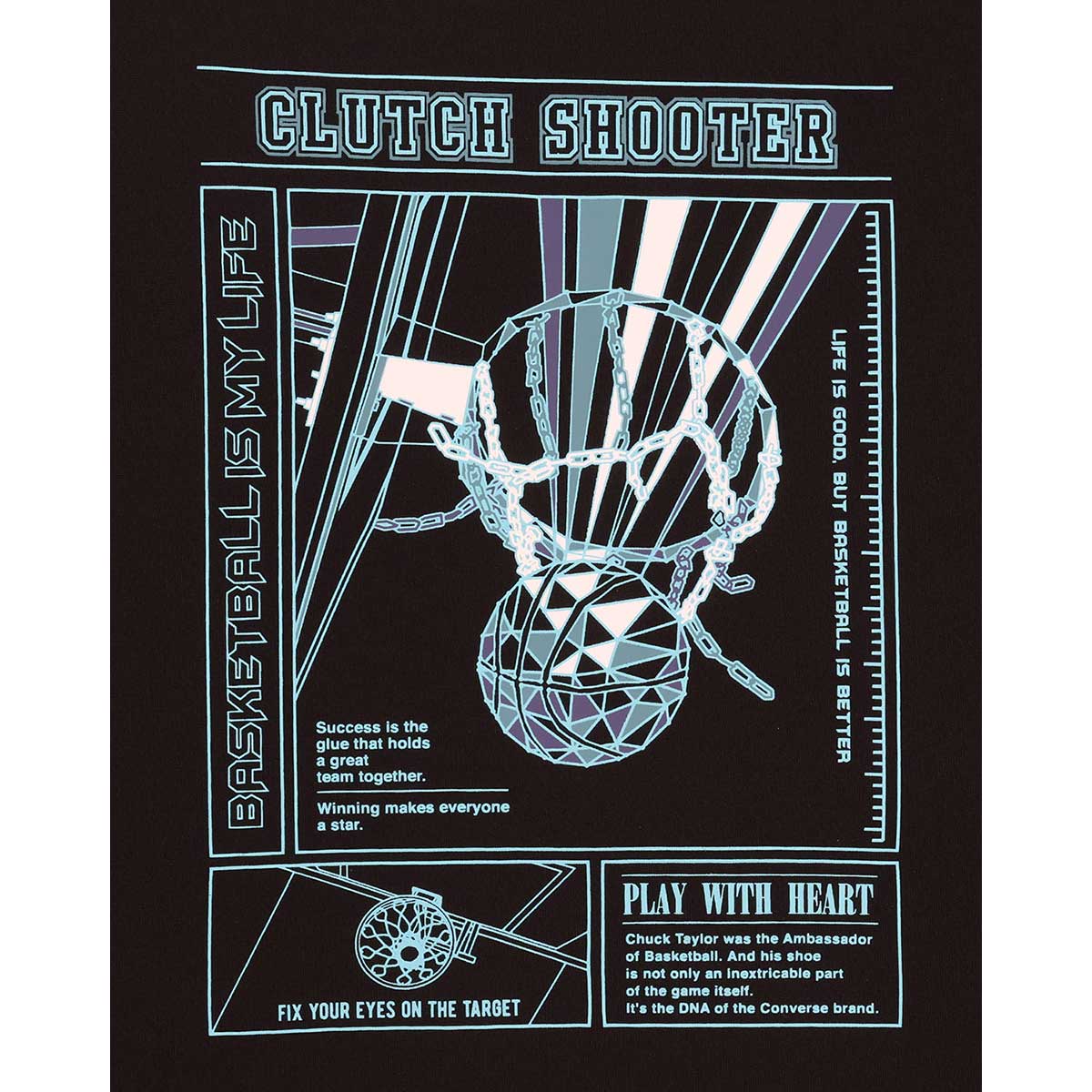 ユニセックス バスケットボールＴシャツ プリントTシャツ