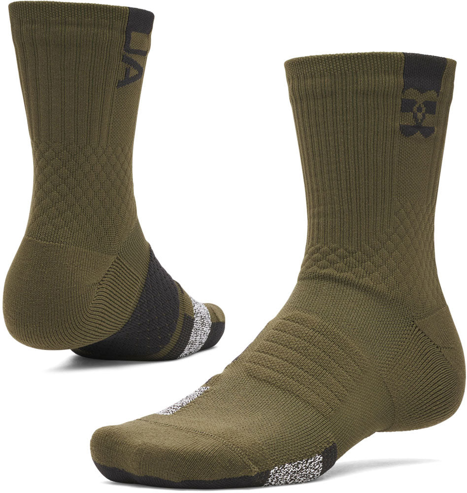 UAアーマードライ プレーメーカー ミッドクルー ソックス バスケットボール 靴下