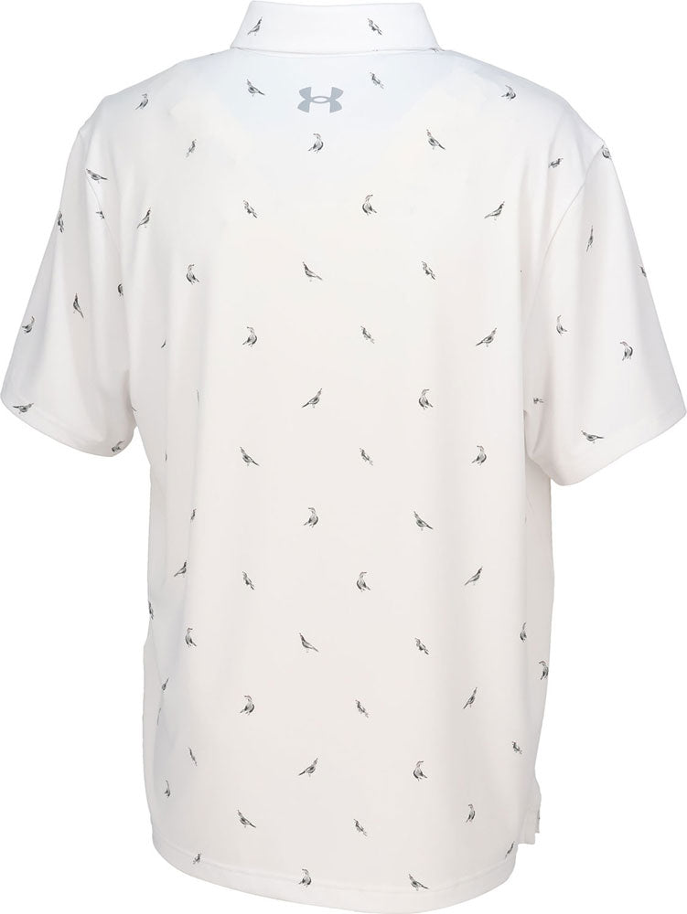 UAプレーオフ プリント ポロ3.0 ゴルフ ポロシャツ カジュアル シンプル 軽量 速乾