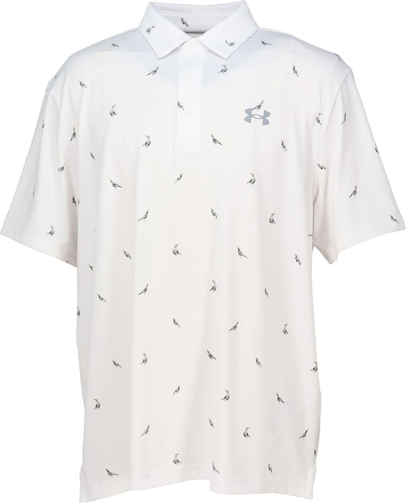 UAプレーオフ プリント ポロ3.0 ゴルフ ポロシャツ カジュアル シンプル 軽量 速乾