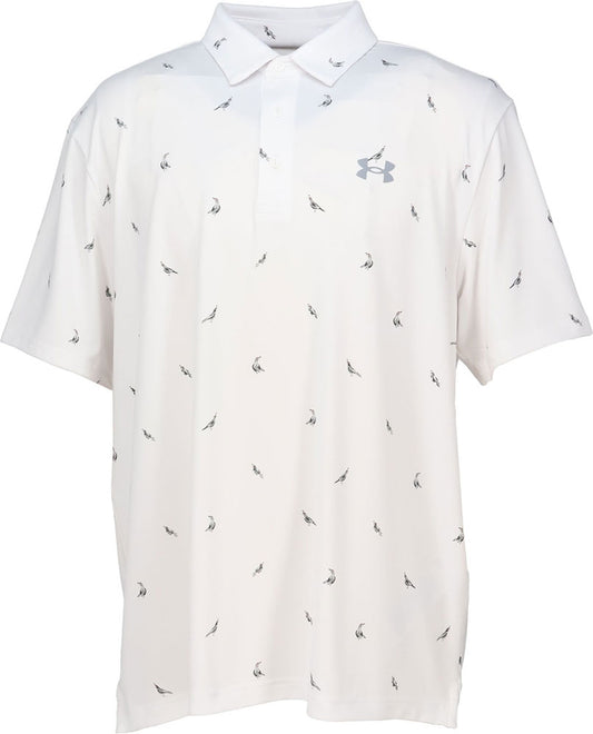 UAプレーオフ プリント ポロ3.0 ゴルフ ポロシャツ カジュアル シンプル 軽量 速乾