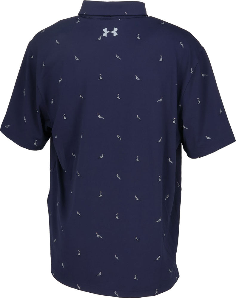 UAプレーオフ3.0 プリント ポロ ゴルフ ポロシャツ カジュアル 速乾 シンプル