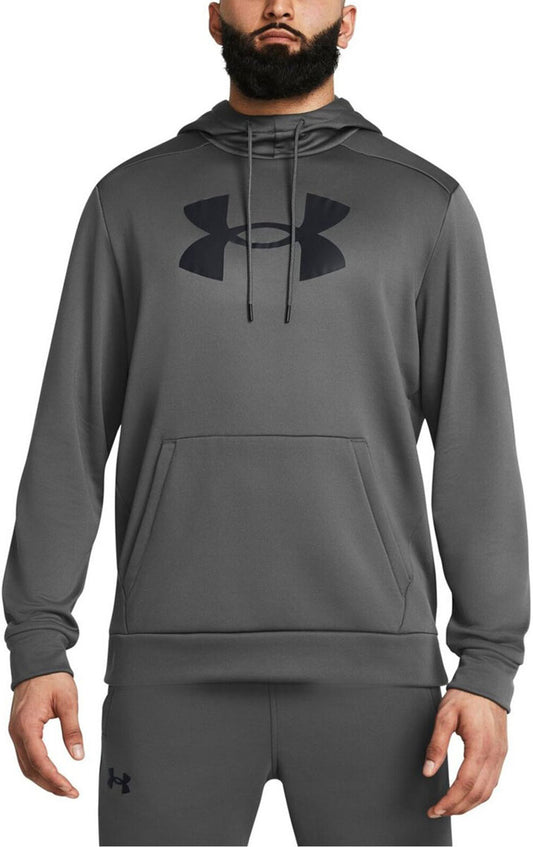 メンズ UAアーマーフリース ビッグロゴ フーディー トレーニングウェア パーカー