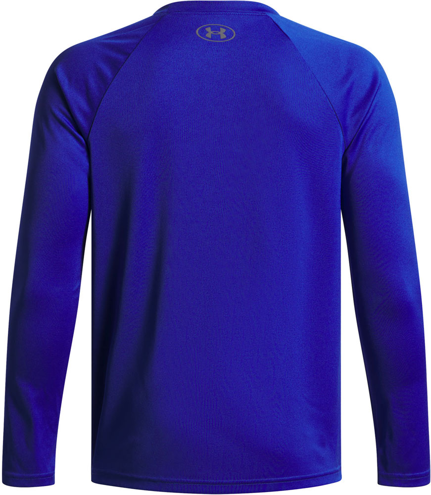 UAテック ハイブリッド プリント フィル ロングスリーブ Tシャツ ジュニア 長袖