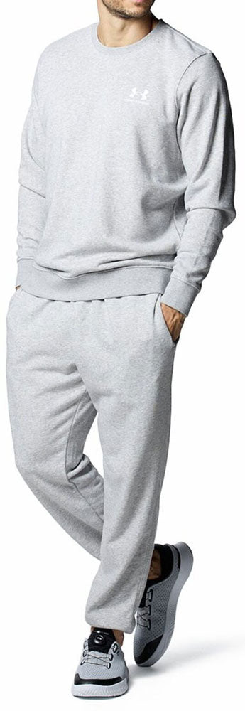 メンズ UAエッセンシャルテリー クルー スウェット トップス トレーナー