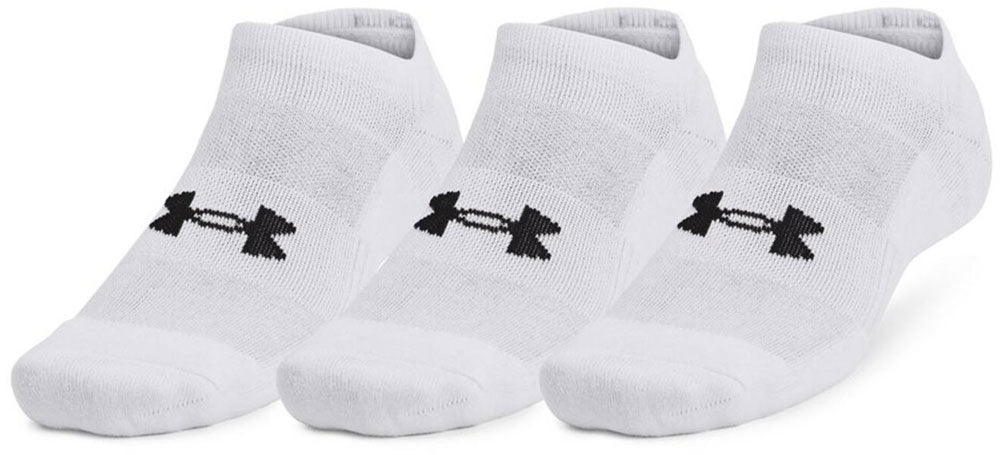 UAトレーニング コットン ノーショー ソックス （3足セット）