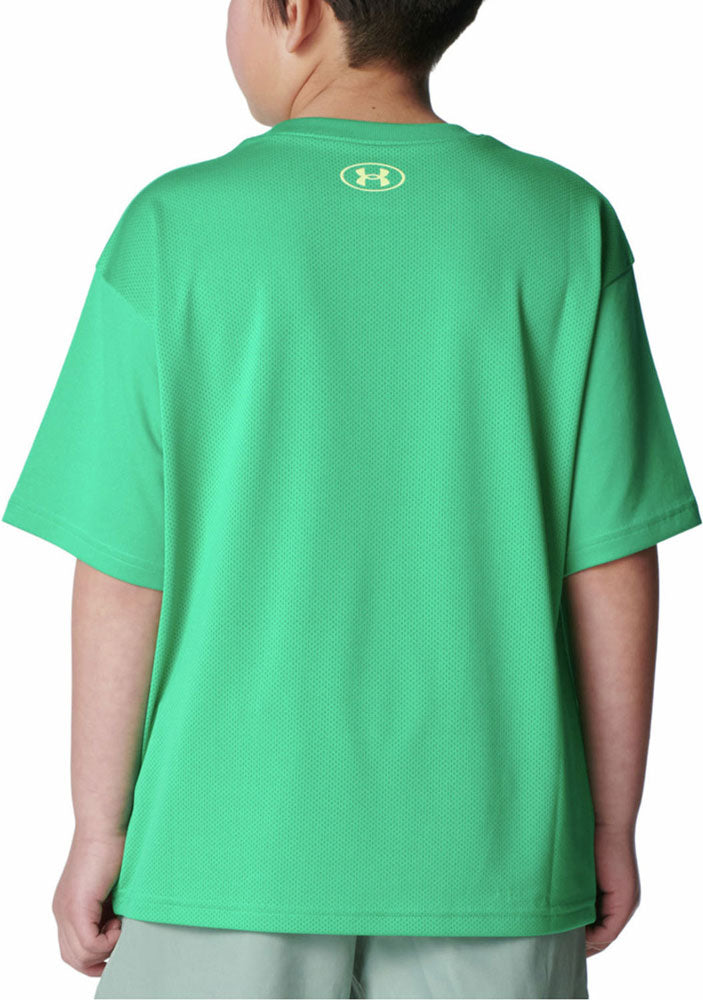 UAテック カレッジ ショートスリーブ Tシャツ 半袖 キッズ カジュアル スポーツ