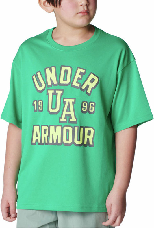 UAテック カレッジ ショートスリーブ Tシャツ 半袖 キッズ カジュアル スポーツ