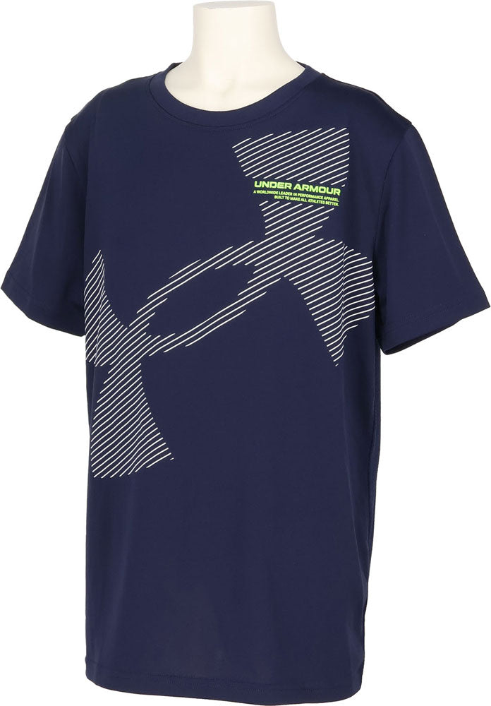 UAテック スーパー ビッグロゴ ショートスリーブ Tシャツ 半袖 スポーツ 部活