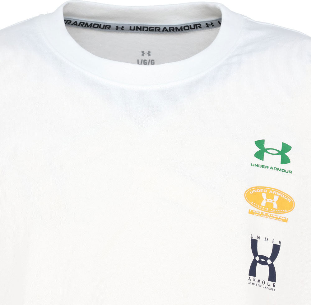 メンズ UAヘビーウエイト エボリューション ロゴ ショートスリーブ Tシャツ