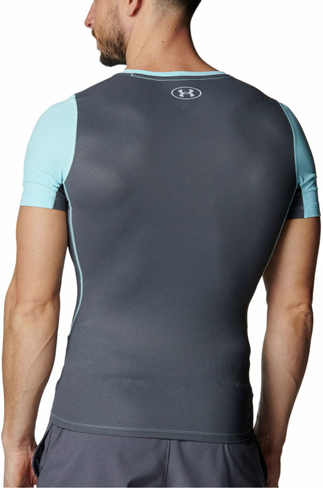 メンズ UAアイソチル ベント コンプレッション ショートスリーブ シャツ 半袖